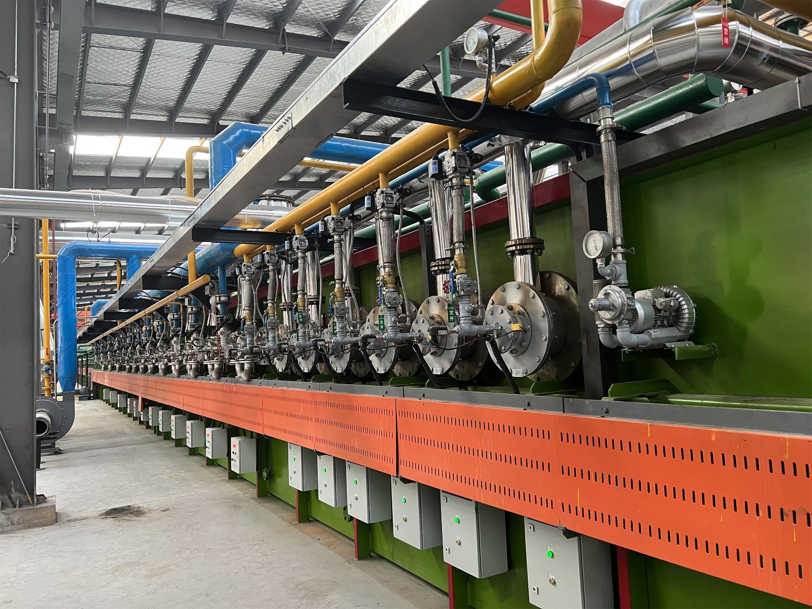 108米DX保护器氛辊底式钢管光亮退火炉